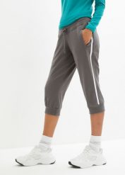 Spodnie 3/4 do biegania z bawełny (2 pary). Niebieskie spodnie dresowe damskie bonprix, bez wzorów, z bawełny, do biegania. Za 189.99 zł.