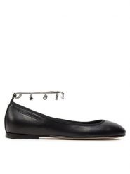 KARL LAGERFELD Baleriny Karo KL40124 Czarny. Czarne balerinki damskie KARL LAGERFELD, bez wzorów, ze skóry. Za 469.99 zł.