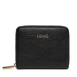 Portfel Liu Jo. Czarne portfele damskie Liu Jo, bez wzorów. Za 269.99 zł.
