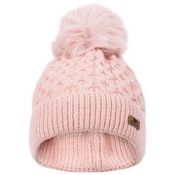 Czapka Beanie Damska Freja Pom Pom. Czerwone czapki damskie Trespass, bez wzorów. Za 62.99 zł.