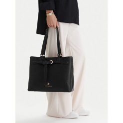 Torebka Beverly Hills Polo Club. Czarne shopper bag Beverly Hills Polo Club, bez wzorów, bez dodatków. Za 269.99 zł.