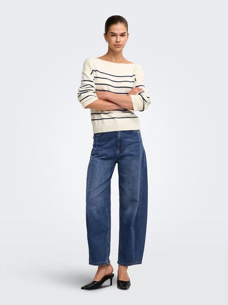 ONLY Sweter w kolorze kremowym rozmiar: S. Brązowe swetry klasyczne damskie Only, s, bez kołnierzyka. Za 89.95 zł.