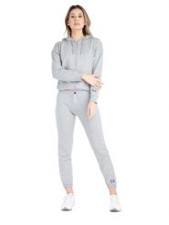 Bluza z bawełna z kaptur na co dzień na siłownię. Szare bluzy damskie LEONE 1947 APPAREL, xl, bez wzorów, z bawełny, bez kaptura. Za 252.56 zł.