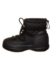 Moon Boot Botki zimowe "Mezzaluna" w kolorze czarnym rozmiar: 43. Czarne botki damskie Moon Boot, na zimę, z materiału, bez obcasa, bez zapięcia. Za 479.95 zł.