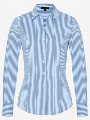 More & More Bluzka w kolorze niebiesko-białym rozmiar: 46. Niebieskie bluzki damskie More & More, bez wzorów, z bawełny, bez kołnierzyka, bez ramiączek. Za 69.99 zł.