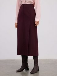 BGN Spódnica w kolorze bordowym rozmiar: 40. Czerwone spódnice damskie BGN, na co dzień, bez wzorów, midi. Za 104.39 zł.