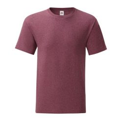 Koszulka Unisex Dla Dorosłych Iconic Heather. Czerwone bluzki damskie Fruit of the Loom, xl, bez wzorów, bez kołnierzyka, bez ramiączek. Za 45.99 zł.