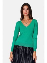 William de Faye Sweter w kolorze zielonym rozmiar: 38. Zielone swetry klasyczne damskie William de Faye, z kaszmiru, bez kołnierzyka. Za 113.99 zł.