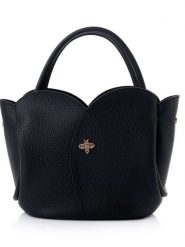 Lucky Bees Torebka w kolorze czarnym - 29 x 21 x 15 cm rozmiar: onesize. Czarne torebki klasyczne damskie Lucky Bees, z materiału, przez ramię, bez dodatków. Za 65.99 zł.