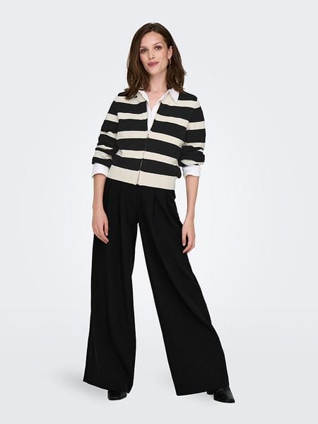 ONLY Kardigan w kolorze czarno-kremowym rozmiar: M. Brązowe kardigany damskie Only, m, bez wzorów. Za 56.79 zł.