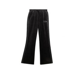 Damskie spodnie dresowe z weluru Superdry Country Club. Czarne spodnie sportowe damskie Superdry, l, bez wzorów, z dresówki. Za 315.40 zł.