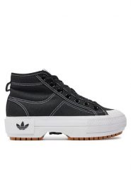 Adidas Sneakersy Nizza Trek W GZ8857 Czarny. Czarne obuwie sportowe damskie Adidas, z materiału, bez zapięcia. Za 309.99 zł.