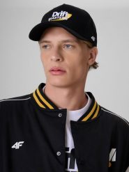 4F Czapka z daszkiem snapback uniseks 4F x Drift Masters - czarna L/XL. Czarne czapki z daszkiem damskie 4F, bez wzorów, z bawełny. Za 119.99 zł.