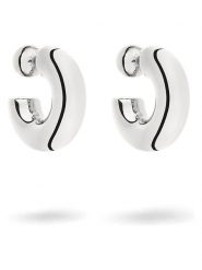 Liebeskind Posrebrzane kolczyki-półkreole rozmiar: onesize. Szare kolczyki damskie Liebeskind, posrebrzane. Za 204.96 zł.