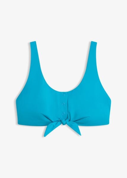 Biustonosz bikini bustier. Niebieskie bikini bonprix, bez wzorów. Za 77.99 zł.