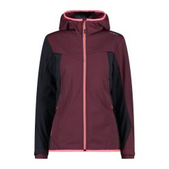 Kurtka softshell z kapturem Unlimitech damska CMP. Brązowe kurtki damskie CMP, bez wzorów, z softshellu, z kapturem. Za 548.50 zł.