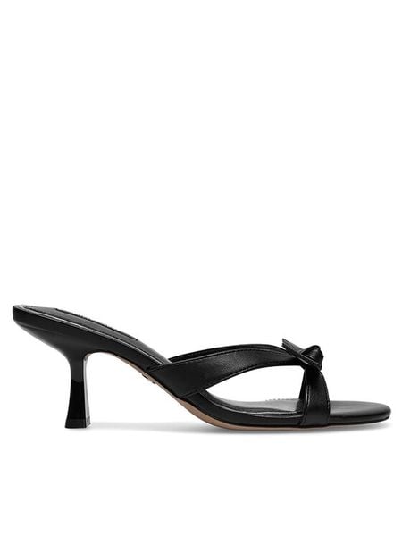 Nine West Klapki WFA2668-1 Czarny. Czarne klapki damskie Nine West, bez wzorów, ze skóry, bez obcasa, bez zapięcia. Za 159.99 zł.