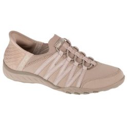 Buty sportowe Sneakersy damskie, Slip-ins: Breathe Easy - Roll With Me. Brązowe obuwie sportowe casual damskie Skechers, trekkingowe. Za 379.99 zł.