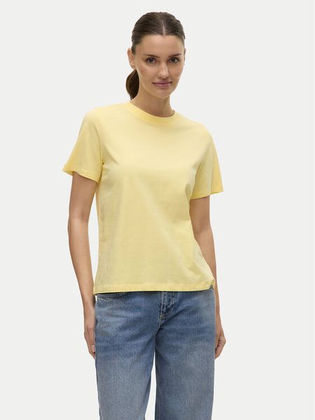 Vero Moda T-Shirt Paulina 10316991 Żółty Regular Fit. Żółte t-shirty damskie Vero Moda, m, bez wzorów, bez kołnierzyka. Za 69.99 zł.