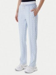 Guess Spodnie dresowe V5YB20 KB212 Błękitny Regular Fit. Niebieskie spodnie dresowe damskie Guess, xs, z aplikacjami, z dresówki. Za 399.99 zł.