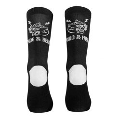 Skarpety rowerowe NORTHWAVE Ride & Beer Sock czarny. Czarne skarpetki damskie Northwave, bez wzorów. Za 40.00 zł.