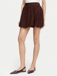 Vero Moda Spódnica mini Esther 10355460 Brązowy ciemny Regular Fit. Brązowe spódnice damskie Vero Moda, xl, bez wzorów, z bawełny, mini. Za 169.99 zł.