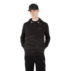 Bluza z zamkiem błyskawicznym New Era Los Angeles Lakers. Czarne bluzy damskie New Era, l, bez wzorów, z bawełny, bez kaptura. Za 283.95 zł.