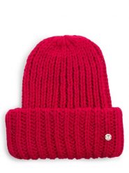 JOOP! Czapka Kobiety czerwony, ONE SIZE. Czerwone czapki damskie Joop!, bez wzorów, prążkowane. Za 169.95 zł.