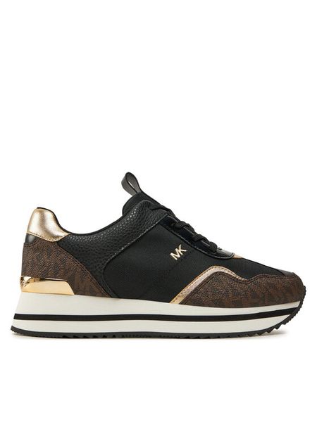 MICHAEL Michael Kors Sneakersy 43R4RNFSCD Czarny. Czarne obuwie sportowe damskie MICHAEL Michael Kors, ze skóry, bez zapięcia. Za 429.99 zł.