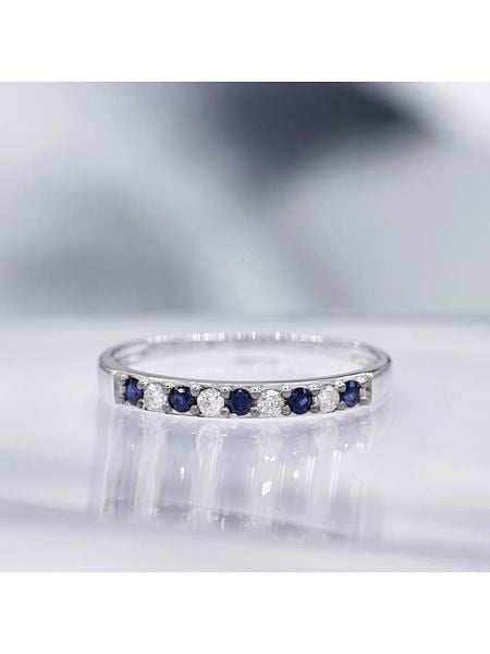 CARATELLI Złoty pierścionek "Séoul" z diamentami i szafirami rozmiar: 54. Niebieskie pierścionki damskie CARATELLI, z diamentem, złote. Za 920.29 zł.