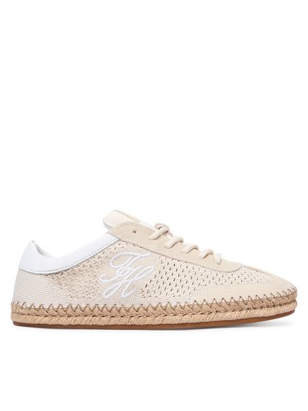 Tommy Hilfiger Espadryle Th Heritage Rope Sneaker FW0FW09406 Beżowy. Brązowe espadryle damskie Tommy Hilfiger, bez wzorów, z materiału, bez obcasa. Za 360.99 zł.