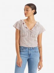 Levi's Bluzka w kolorze jasnoróżowym rozmiar: S. Różowe bluzki damskie Levi's, s, bez wzorów, bez kołnierzyka, bez ramiączek. Za 79.21 zł.