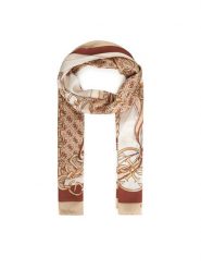Guess Szal AW5339 POL03 Beżowy. Brązowe szaliki damskie Guess, z aplikacjami, z materiału. Za 219.99 zł.