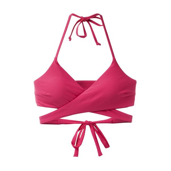 Top Bikini Palima Dla Kobiet. Czerwone bikini AQUAWAVE, bez wzorów. Za 76.99 zł.