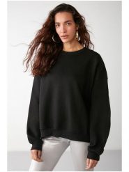 Happiness Istanbul Bluza w kolorze czarnym rozmiar: S. Czarne bluzy damskie Happiness Istanbul, s, bez wzorów, bez kaptura. Za 105.63 zł.