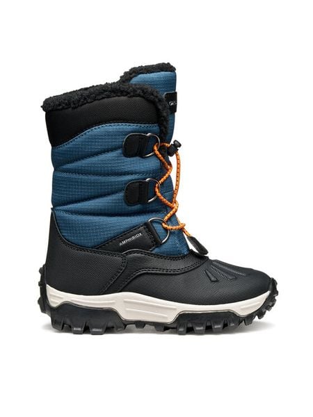 Geox Śniegowce J Himalaya B Abx J46FRA 0FU50 C4J9B S Granatowy. Niebieskie buty zimowe chłopięce Geox, z materiału, bez zapięcia. Za 259.99 zł.