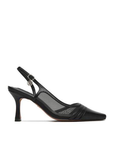 Nine West Szpilki CEO-CR422-D3005C Czarny. Czarne szpilki damskie Nine West, bez wzorów, z materiału, bez obcasa, na szpilce, bez zapięcia. Za 113.99 zł.
