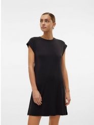 Vero Moda Sukienka w kolorze czarnym rozmiar: L. Czarne sukienki damskie Vero Moda, bez wzorów, bez ramiączek. Za 97.51 zł.