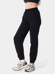 Carpatree Spodnie dresowe "Varsity" w kolorze czarnym rozmiar: L. Czarne spodnie dresowe damskie Carpatree, l, bez wzorów, z bawełny. Za 145.26 zł.