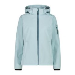 Kurtka damska turystyczna CMP 39A5006. Niebieskie kurtki damskie CMP, l, bez wzorów, z softshellu, bez kaptura. Za 340.00 zł.