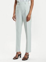 Calvin Klein Chinosy K20K205959 Zielony Slim Fit. Zielone spodnie materiałowe damskie Calvin Klein, bez wzorów, z wiskozy. Za 759.99 zł.