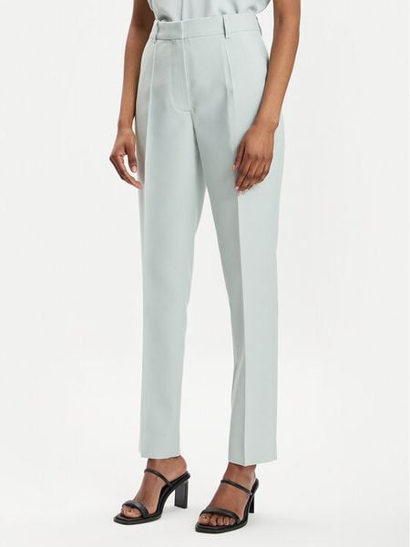 Calvin Klein Chinosy K20K205959 Zielony Slim Fit. Zielone spodnie materiałowe damskie Calvin Klein, bez wzorów, z wiskozy. Za 509.99 zł.