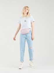 Levi's Dżinsy - Mom fit - w kolorze błękitnym rozmiar: W26/L29. Niebieskie jeansy damskie Levi's, z podwyższonym stanem. Za 127.05 zł.