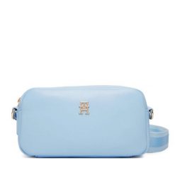 Torebka Tommy Hilfiger. Niebieskie listonoszki damskie Tommy Hilfiger, bez wzorów, bez dodatków. Za 409.99 zł.