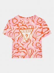 Guess T-Shirt J3YI17 K6YW3 Kolorowy Boxy Fit. Koszulki i t-shirty dziewczęce Guess, z aplikacjami, z bawełny, bez kołnierzyka, bez ramiączek. Za 99.99 zł.