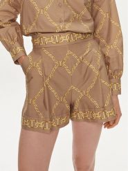 TWINSET Szorty materiałowe 241TP2731 Beżowy Loose Fit. Brązowe szorty damskie Twinset, bez wzorów, z bawełny. Za 669.99 zł.