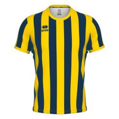 Koszulka Errea Strip. Niebieskie bluzki damskie ERREA, bez wzorów, sportowe, bez kołnierzyka, bez ramiączek. Za 269.00 zł.