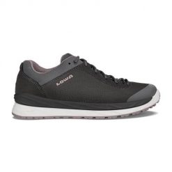 Buty trekkingowe damskie Lowa Malta Low Gtx. Szare obuwie trekkingowe damskie Lowa, z materiału, bez zapięcia. Za 744.00 zł.