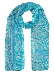 Ipanima Szal w kolorze niebiesko-turkusowym - 180 x 100 cm rozmiar: onesize. Niebieskie szaliki damskie Ipanima, bez wzorów, z materiału. Za 34.99 zł.