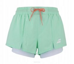 Spodenki do padla damskie Babolat Padel Short Perf. Niebieskie spodenki sportowe damskie BABOLAT, l, bez wzorów, z elastanu, na fitness i siłownię. Za 179.99 zł.